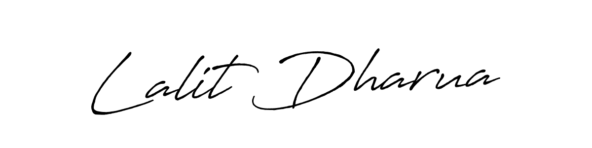 Make a short Lalit Dharua signature style. Manage your documents anywhere anytime using Antro_Vectra_Bolder. Create and add eSignatures, submit forms, share and send files easily. Lalit Dharua signature style 7 images and pictures png