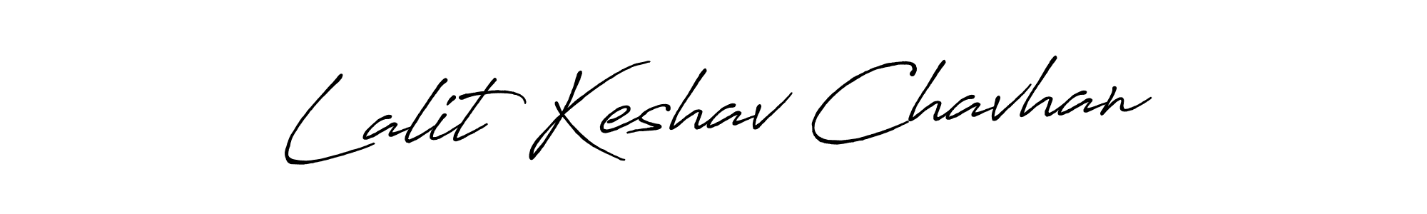 Create a beautiful signature design for name Lalit Keshav Chavhan. With this signature (Antro_Vectra_Bolder) fonts, you can make a handwritten signature for free. Lalit Keshav Chavhan signature style 7 images and pictures png