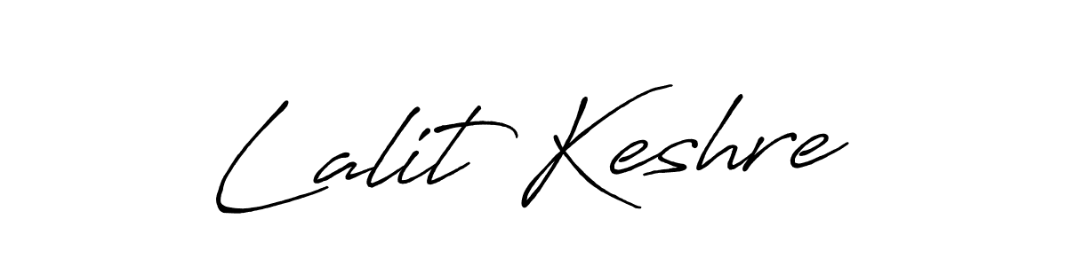 Make a beautiful signature design for name Lalit Keshre. With this signature (Antro_Vectra_Bolder) style, you can create a handwritten signature for free. Lalit Keshre signature style 7 images and pictures png