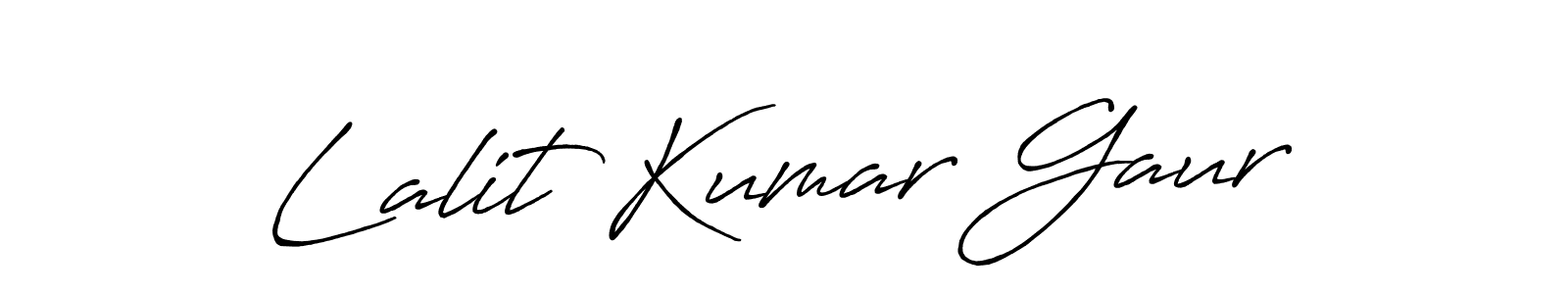 Use a signature maker to create a handwritten signature online. With this signature software, you can design (Antro_Vectra_Bolder) your own signature for name Lalit Kumar Gaur. Lalit Kumar Gaur signature style 7 images and pictures png