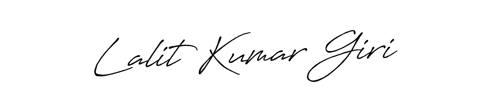 How to make Lalit Kumar Giri name signature. Use Antro_Vectra_Bolder style for creating short signs online. This is the latest handwritten sign. Lalit Kumar Giri signature style 7 images and pictures png