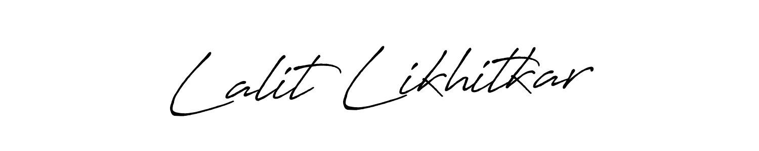 How to make Lalit Likhitkar signature? Antro_Vectra_Bolder is a professional autograph style. Create handwritten signature for Lalit Likhitkar name. Lalit Likhitkar signature style 7 images and pictures png