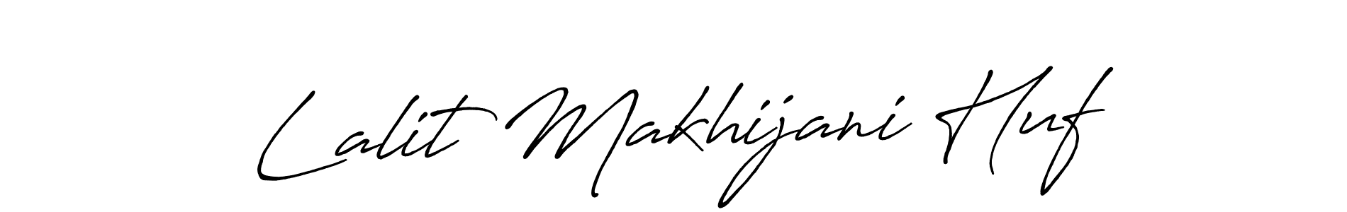 Lalit Makhijani Huf stylish signature style. Best Handwritten Sign (Antro_Vectra_Bolder) for my name. Handwritten Signature Collection Ideas for my name Lalit Makhijani Huf. Lalit Makhijani Huf signature style 7 images and pictures png