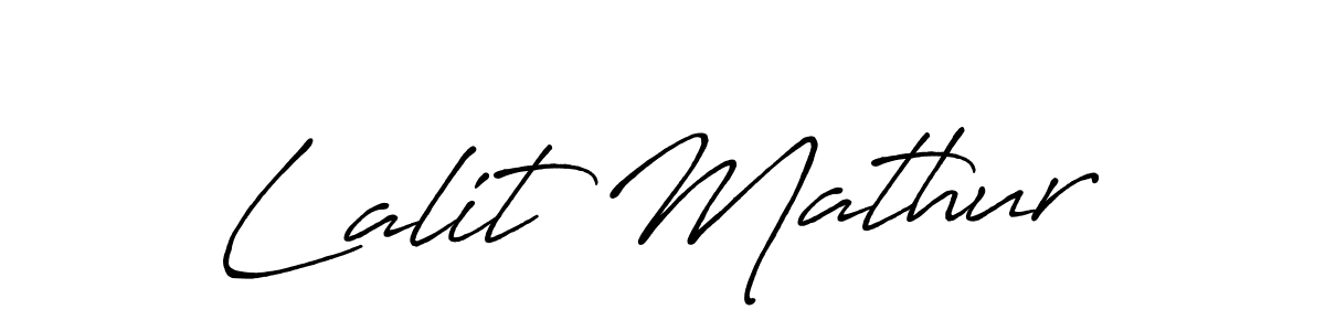 How to make Lalit Mathur signature? Antro_Vectra_Bolder is a professional autograph style. Create handwritten signature for Lalit Mathur name. Lalit Mathur signature style 7 images and pictures png