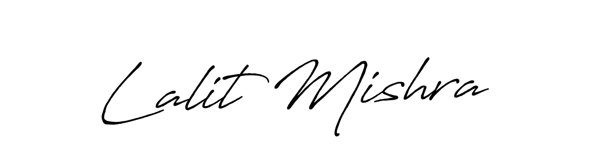 Lalit Mishra stylish signature style. Best Handwritten Sign (Antro_Vectra_Bolder) for my name. Handwritten Signature Collection Ideas for my name Lalit Mishra. Lalit Mishra signature style 7 images and pictures png