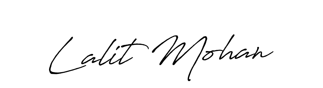 Design your own signature with our free online signature maker. With this signature software, you can create a handwritten (Antro_Vectra_Bolder) signature for name Lalit Mohan. Lalit Mohan signature style 7 images and pictures png