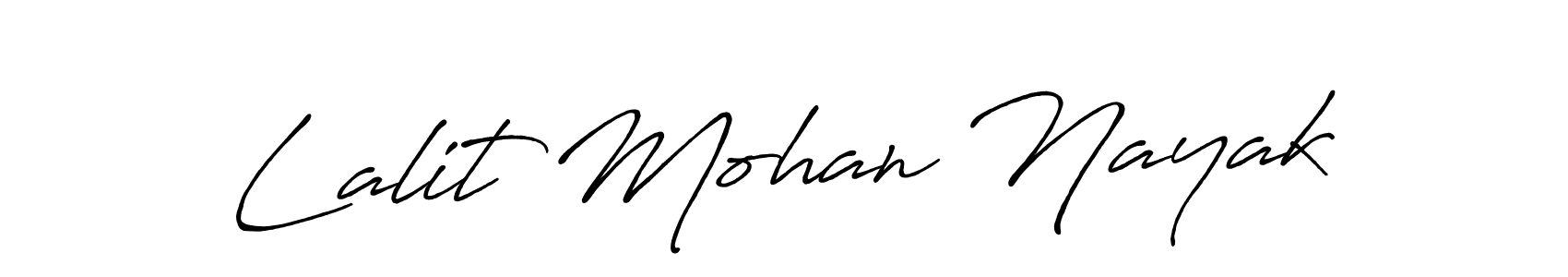 Also You can easily find your signature by using the search form. We will create Lalit Mohan Nayak name handwritten signature images for you free of cost using Antro_Vectra_Bolder sign style. Lalit Mohan Nayak signature style 7 images and pictures png