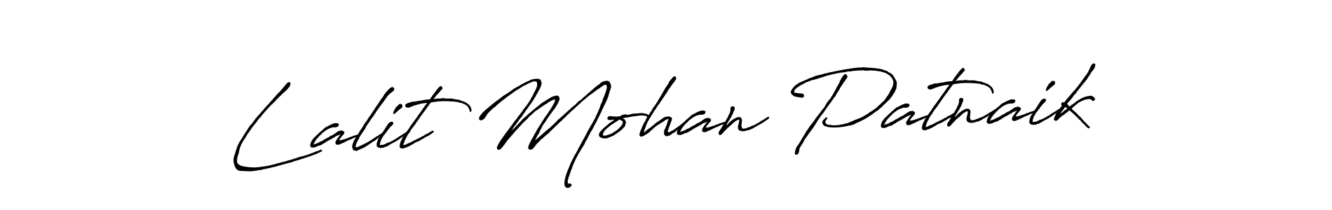 Use a signature maker to create a handwritten signature online. With this signature software, you can design (Antro_Vectra_Bolder) your own signature for name Lalit Mohan Patnaik. Lalit Mohan Patnaik signature style 7 images and pictures png