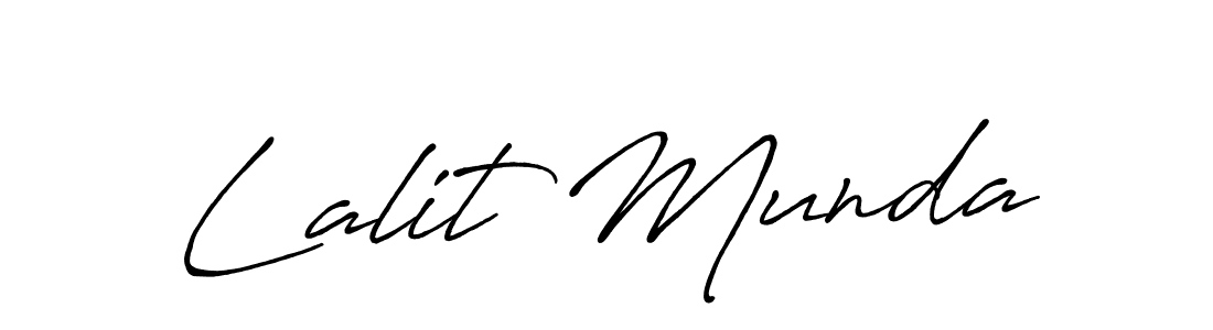 Also You can easily find your signature by using the search form. We will create Lalit Munda name handwritten signature images for you free of cost using Antro_Vectra_Bolder sign style. Lalit Munda signature style 7 images and pictures png