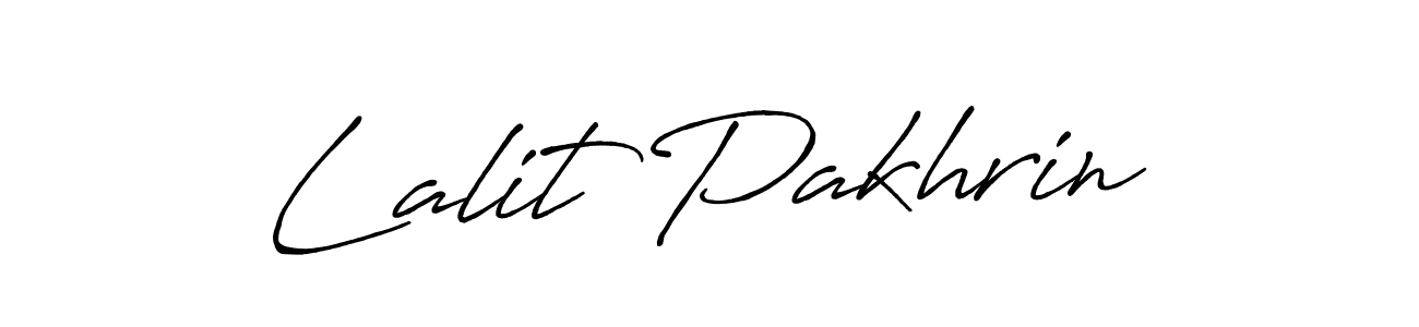 Lalit Pakhrin stylish signature style. Best Handwritten Sign (Antro_Vectra_Bolder) for my name. Handwritten Signature Collection Ideas for my name Lalit Pakhrin. Lalit Pakhrin signature style 7 images and pictures png