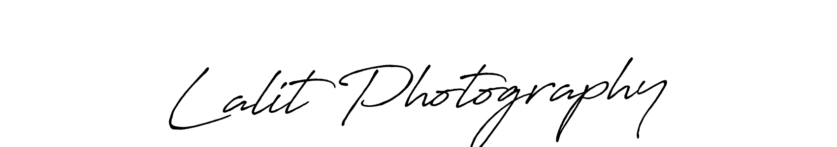 Create a beautiful signature design for name Lalit Photography. With this signature (Antro_Vectra_Bolder) fonts, you can make a handwritten signature for free. Lalit Photography signature style 7 images and pictures png