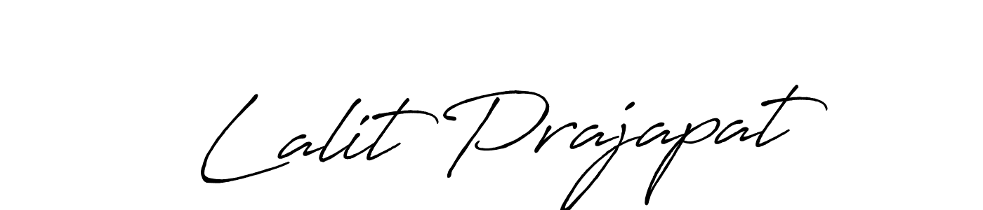 Create a beautiful signature design for name Lalit Prajapat. With this signature (Antro_Vectra_Bolder) fonts, you can make a handwritten signature for free. Lalit Prajapat signature style 7 images and pictures png