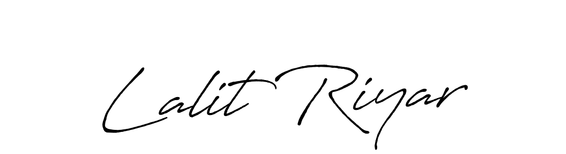The best way (Antro_Vectra_Bolder) to make a short signature is to pick only two or three words in your name. The name Lalit Riyar include a total of six letters. For converting this name. Lalit Riyar signature style 7 images and pictures png