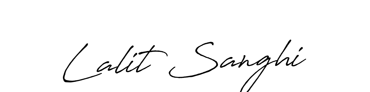 Make a short Lalit Sanghi signature style. Manage your documents anywhere anytime using Antro_Vectra_Bolder. Create and add eSignatures, submit forms, share and send files easily. Lalit Sanghi signature style 7 images and pictures png