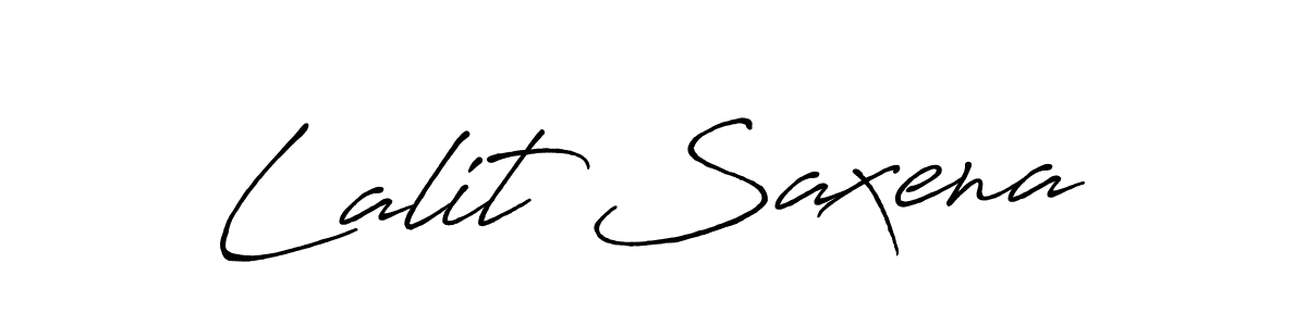 Also we have Lalit Saxena name is the best signature style. Create professional handwritten signature collection using Antro_Vectra_Bolder autograph style. Lalit Saxena signature style 7 images and pictures png