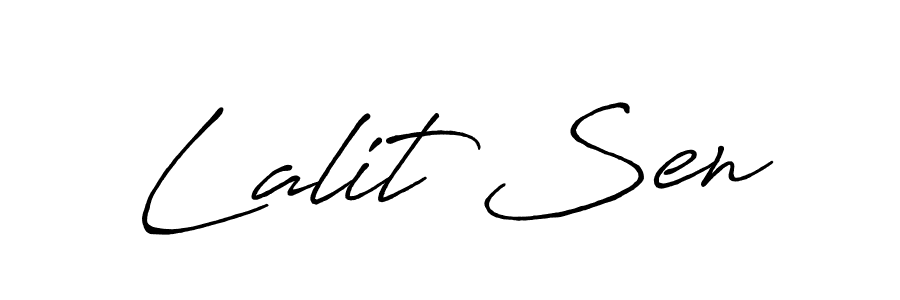 The best way (Antro_Vectra_Bolder) to make a short signature is to pick only two or three words in your name. The name Lalit Sen include a total of six letters. For converting this name. Lalit Sen signature style 7 images and pictures png