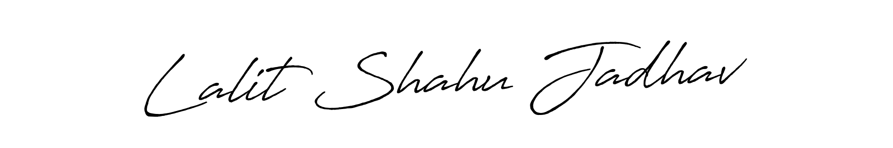 Design your own signature with our free online signature maker. With this signature software, you can create a handwritten (Antro_Vectra_Bolder) signature for name Lalit Shahu Jadhav. Lalit Shahu Jadhav signature style 7 images and pictures png