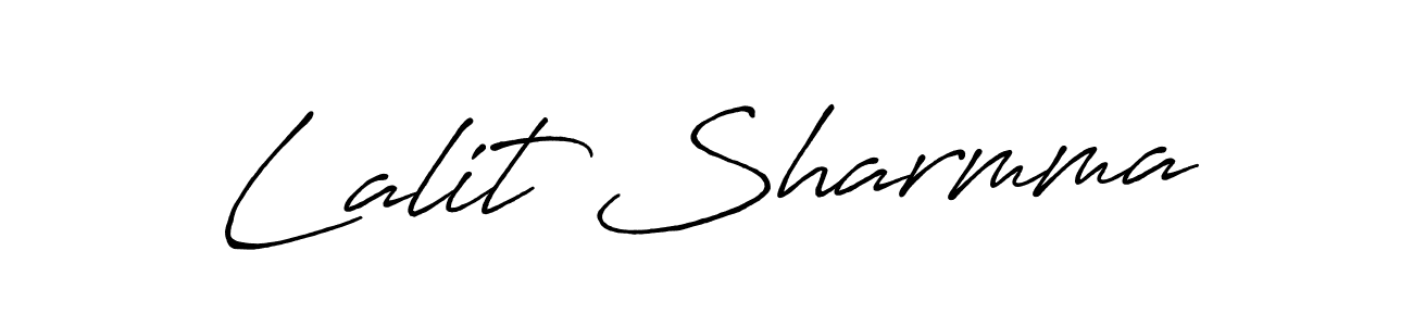 How to Draw Lalit Sharmma signature style? Antro_Vectra_Bolder is a latest design signature styles for name Lalit Sharmma. Lalit Sharmma signature style 7 images and pictures png