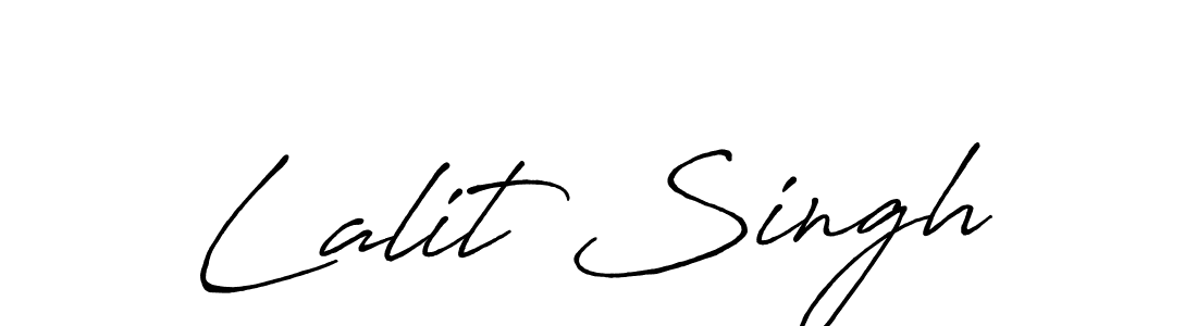 Create a beautiful signature design for name Lalit Singh. With this signature (Antro_Vectra_Bolder) fonts, you can make a handwritten signature for free. Lalit Singh signature style 7 images and pictures png