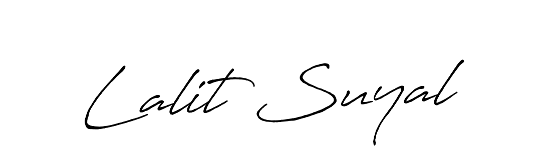 Also You can easily find your signature by using the search form. We will create Lalit Suyal name handwritten signature images for you free of cost using Antro_Vectra_Bolder sign style. Lalit Suyal signature style 7 images and pictures png