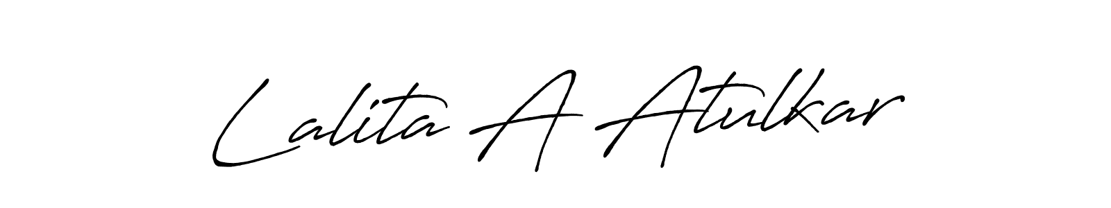 Also we have Lalita A Atulkar name is the best signature style. Create professional handwritten signature collection using Antro_Vectra_Bolder autograph style. Lalita A Atulkar signature style 7 images and pictures png