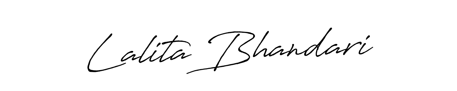 Once you've used our free online signature maker to create your best signature Antro_Vectra_Bolder style, it's time to enjoy all of the benefits that Lalita Bhandari name signing documents. Lalita Bhandari signature style 7 images and pictures png