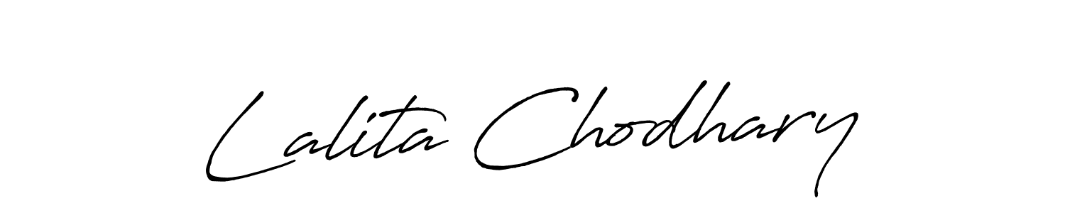 Once you've used our free online signature maker to create your best signature Antro_Vectra_Bolder style, it's time to enjoy all of the benefits that Lalita Chodhary name signing documents. Lalita Chodhary signature style 7 images and pictures png
