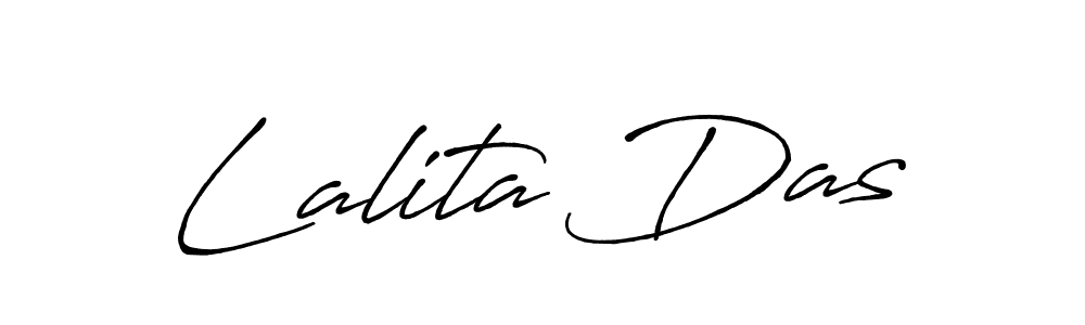 How to make Lalita Das name signature. Use Antro_Vectra_Bolder style for creating short signs online. This is the latest handwritten sign. Lalita Das signature style 7 images and pictures png