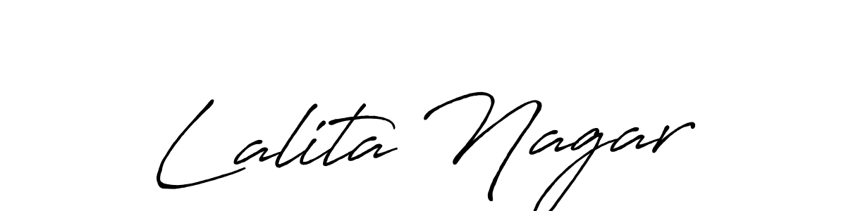How to Draw Lalita Nagar signature style? Antro_Vectra_Bolder is a latest design signature styles for name Lalita Nagar. Lalita Nagar signature style 7 images and pictures png