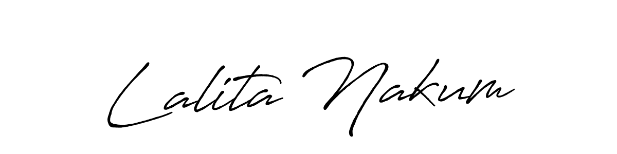 You can use this online signature creator to create a handwritten signature for the name Lalita Nakum. This is the best online autograph maker. Lalita Nakum signature style 7 images and pictures png