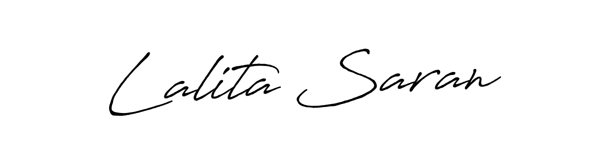 You should practise on your own different ways (Antro_Vectra_Bolder) to write your name (Lalita Saran) in signature. don't let someone else do it for you. Lalita Saran signature style 7 images and pictures png