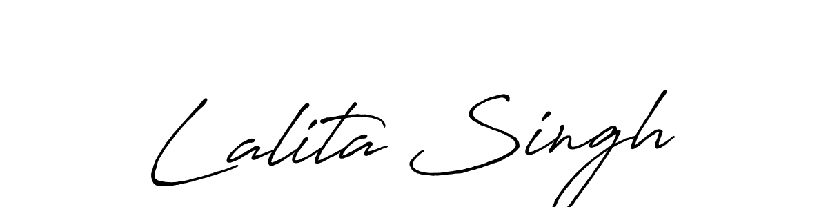 Use a signature maker to create a handwritten signature online. With this signature software, you can design (Antro_Vectra_Bolder) your own signature for name Lalita Singh. Lalita Singh signature style 7 images and pictures png