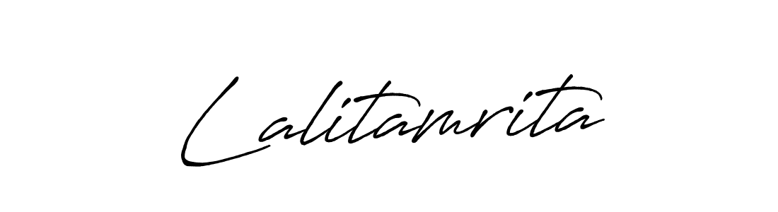 The best way (Antro_Vectra_Bolder) to make a short signature is to pick only two or three words in your name. The name Lalitamrita include a total of six letters. For converting this name. Lalitamrita signature style 7 images and pictures png