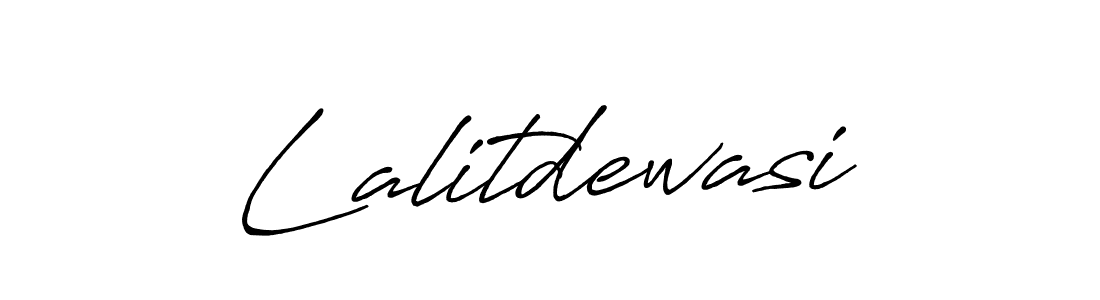 Lalitdewasi stylish signature style. Best Handwritten Sign (Antro_Vectra_Bolder) for my name. Handwritten Signature Collection Ideas for my name Lalitdewasi. Lalitdewasi signature style 7 images and pictures png