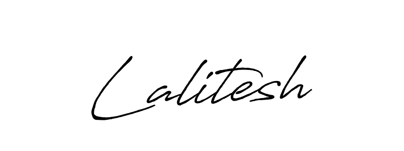 How to make Lalitesh name signature. Use Antro_Vectra_Bolder style for creating short signs online. This is the latest handwritten sign. Lalitesh signature style 7 images and pictures png