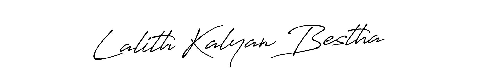 How to make Lalith Kalyan Bestha name signature. Use Antro_Vectra_Bolder style for creating short signs online. This is the latest handwritten sign. Lalith Kalyan Bestha signature style 7 images and pictures png