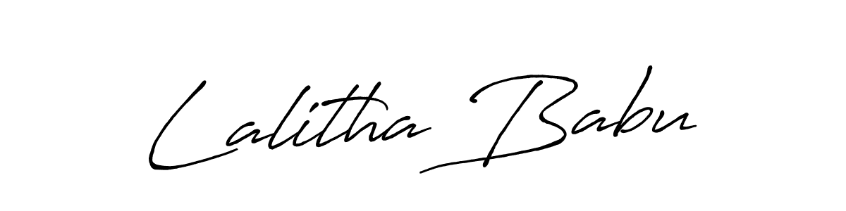 Once you've used our free online signature maker to create your best signature Antro_Vectra_Bolder style, it's time to enjoy all of the benefits that Lalitha Babu name signing documents. Lalitha Babu signature style 7 images and pictures png