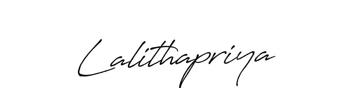 Use a signature maker to create a handwritten signature online. With this signature software, you can design (Antro_Vectra_Bolder) your own signature for name Lalithapriya. Lalithapriya signature style 7 images and pictures png