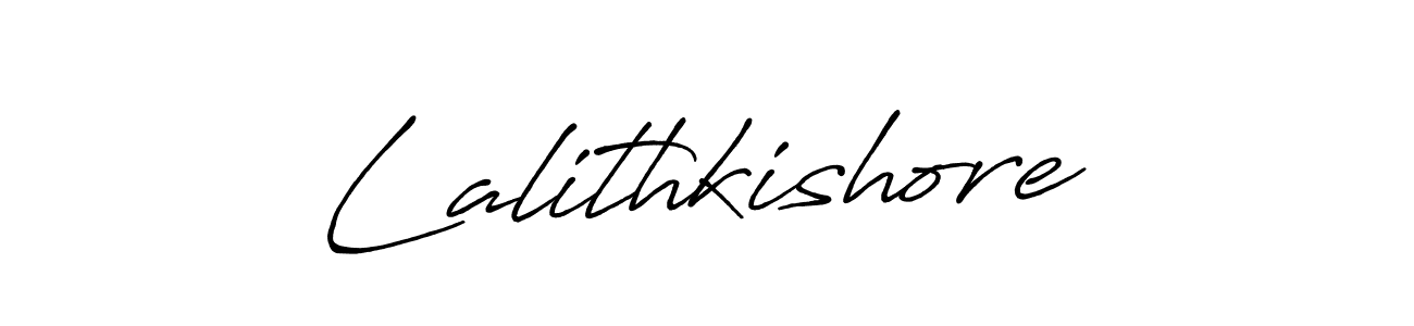 Design your own signature with our free online signature maker. With this signature software, you can create a handwritten (Antro_Vectra_Bolder) signature for name Lalithkishore. Lalithkishore signature style 7 images and pictures png