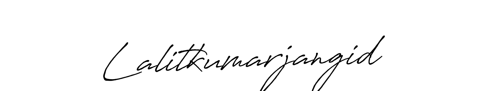 Use a signature maker to create a handwritten signature online. With this signature software, you can design (Antro_Vectra_Bolder) your own signature for name Lalitkumarjangid. Lalitkumarjangid signature style 7 images and pictures png