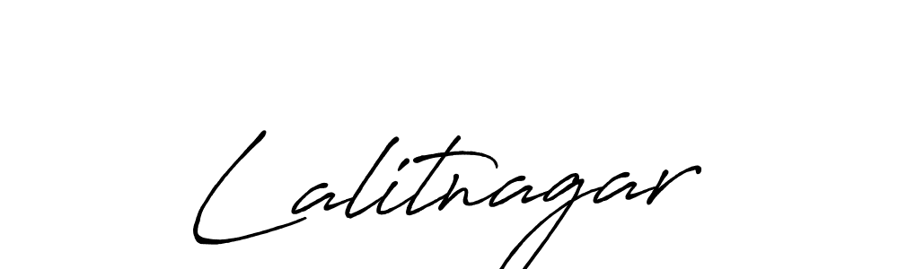 How to make Lalitnagar signature? Antro_Vectra_Bolder is a professional autograph style. Create handwritten signature for Lalitnagar name. Lalitnagar signature style 7 images and pictures png