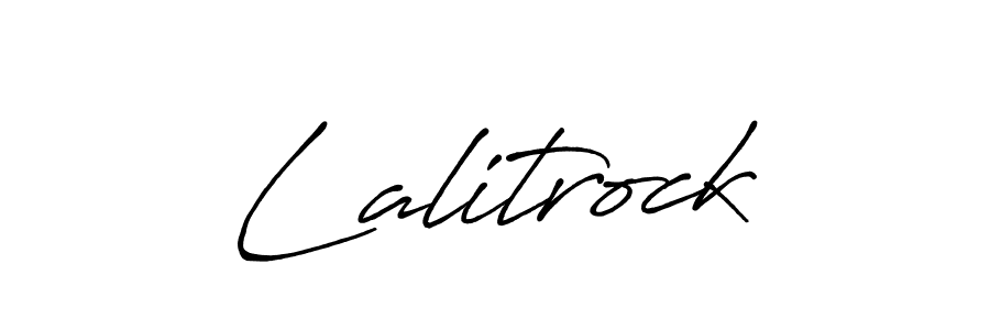 Use a signature maker to create a handwritten signature online. With this signature software, you can design (Antro_Vectra_Bolder) your own signature for name Lalitrock. Lalitrock signature style 7 images and pictures png