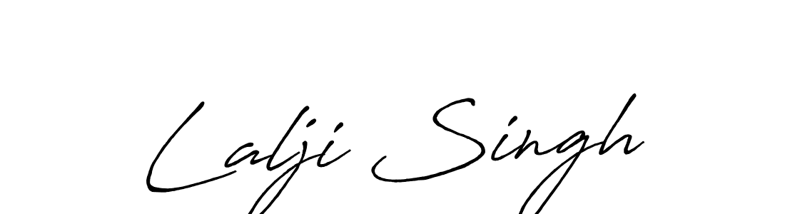 Lalji Singh stylish signature style. Best Handwritten Sign (Antro_Vectra_Bolder) for my name. Handwritten Signature Collection Ideas for my name Lalji Singh. Lalji Singh signature style 7 images and pictures png