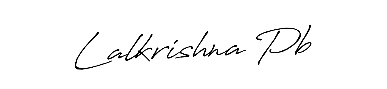 Use a signature maker to create a handwritten signature online. With this signature software, you can design (Antro_Vectra_Bolder) your own signature for name Lalkrishna Pb. Lalkrishna Pb signature style 7 images and pictures png