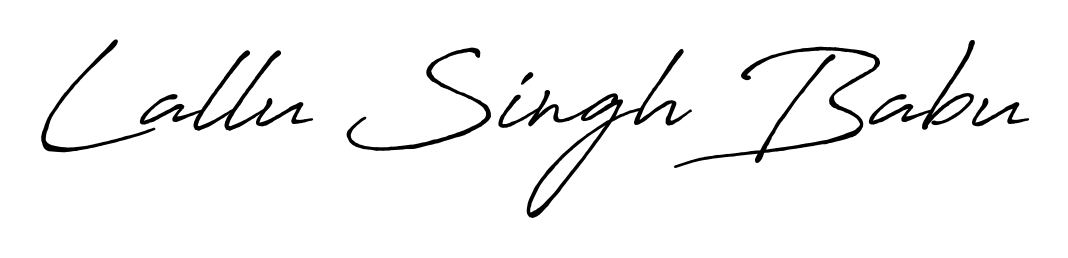 An effortless, minimalist signature concept for Lallu Singh Babu using Antro_Vectra_Bolder design. Clean lines that look great on any document. Lallu Singh Babu signature style 7 images and pictures png