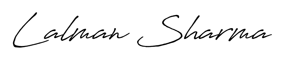 Also You can easily find your signature by using the search form. We will create Lalman Sharma name handwritten signature images for you free of cost using Antro_Vectra_Bolder sign style. Lalman Sharma signature style 7 images and pictures png