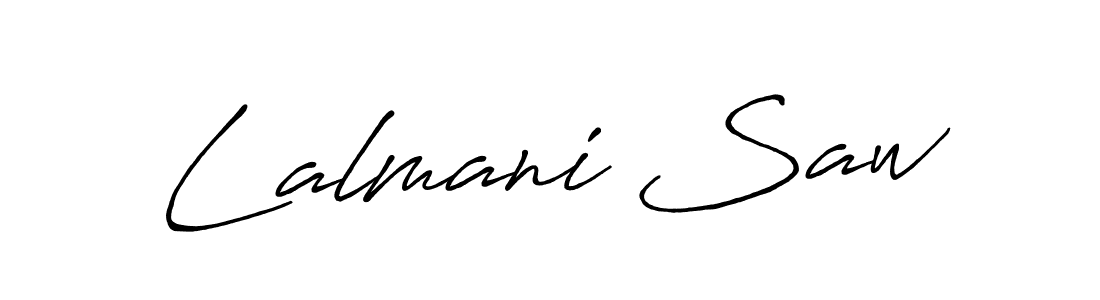 Make a beautiful signature design for name Lalmani Saw. With this signature (Antro_Vectra_Bolder) style, you can create a handwritten signature for free. Lalmani Saw signature style 7 images and pictures png