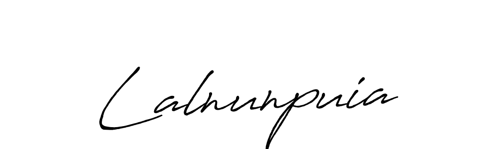 The best way (Antro_Vectra_Bolder) to make a short signature is to pick only two or three words in your name. The name Lalnunpuia include a total of six letters. For converting this name. Lalnunpuia signature style 7 images and pictures png