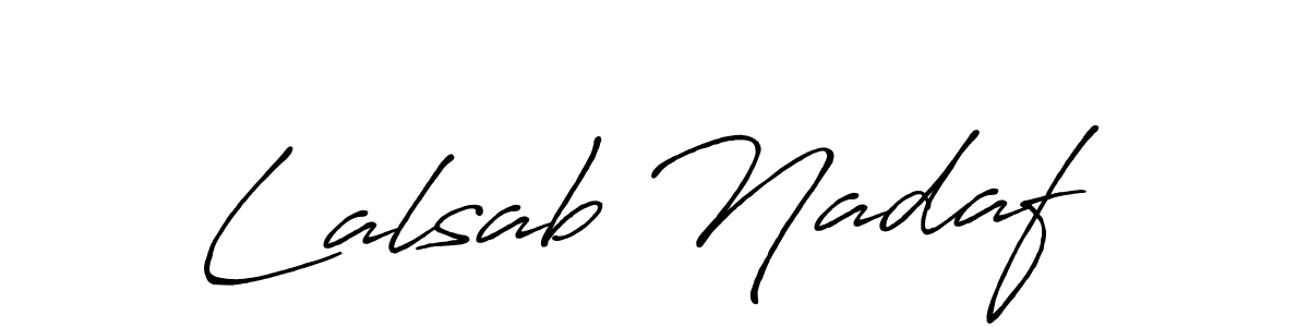 It looks lik you need a new signature style for name Lalsab Nadaf. Design unique handwritten (Antro_Vectra_Bolder) signature with our free signature maker in just a few clicks. Lalsab Nadaf signature style 7 images and pictures png