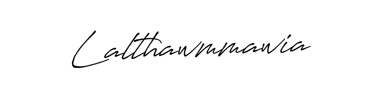 How to make Lalthawmmawia name signature. Use Antro_Vectra_Bolder style for creating short signs online. This is the latest handwritten sign. Lalthawmmawia signature style 7 images and pictures png